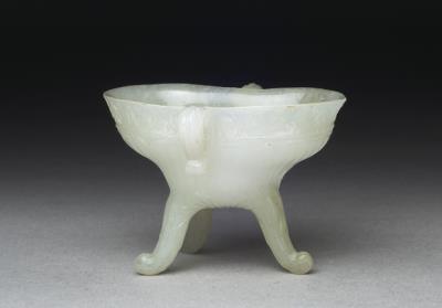 图片[2]-Jade small jue cup, India-China Archive